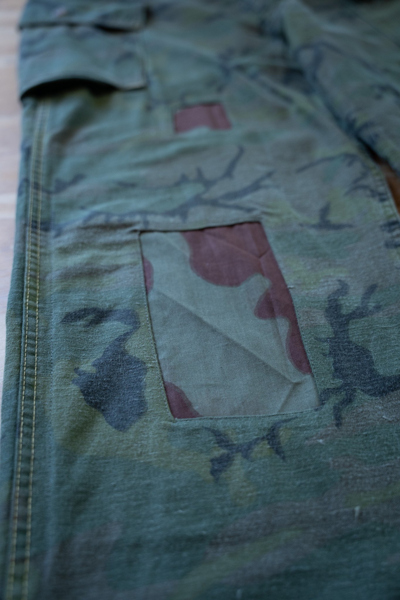 Image of Vintage Military Camo Cargo Trousers