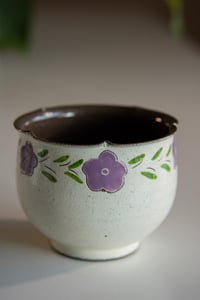 Image 3 of Hand-Painted Black Cat Ceramic Cup