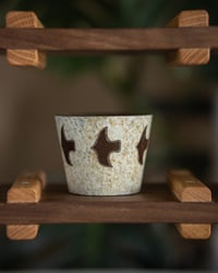 Image 3 of Hand-Painted Flying Bird Ceramic Cup