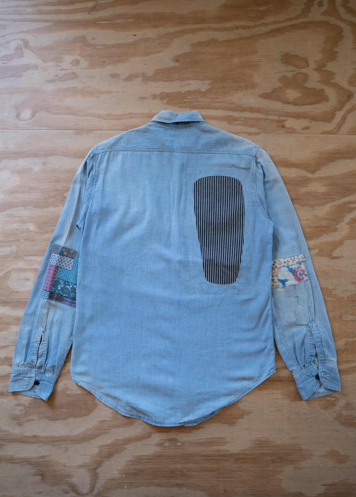 Image of Repaired Vintage Chambray Work Shirt