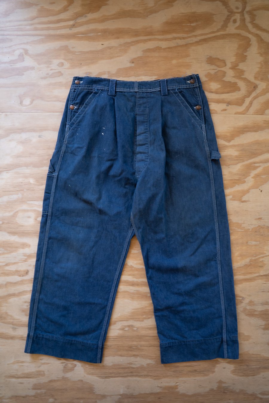 Image of 1950s Payday Cut-Off Overall Trousers