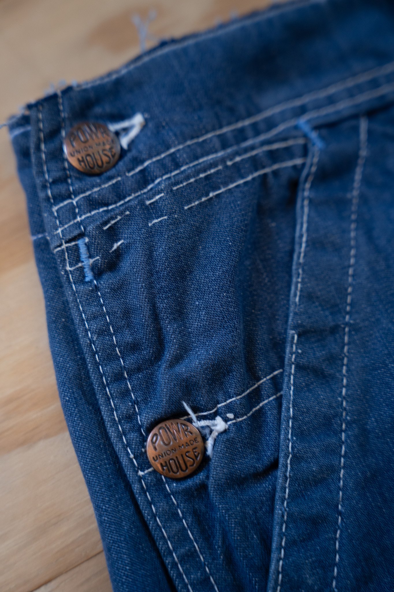 Image of 1950s Payday Cut-Off Overall Trousers