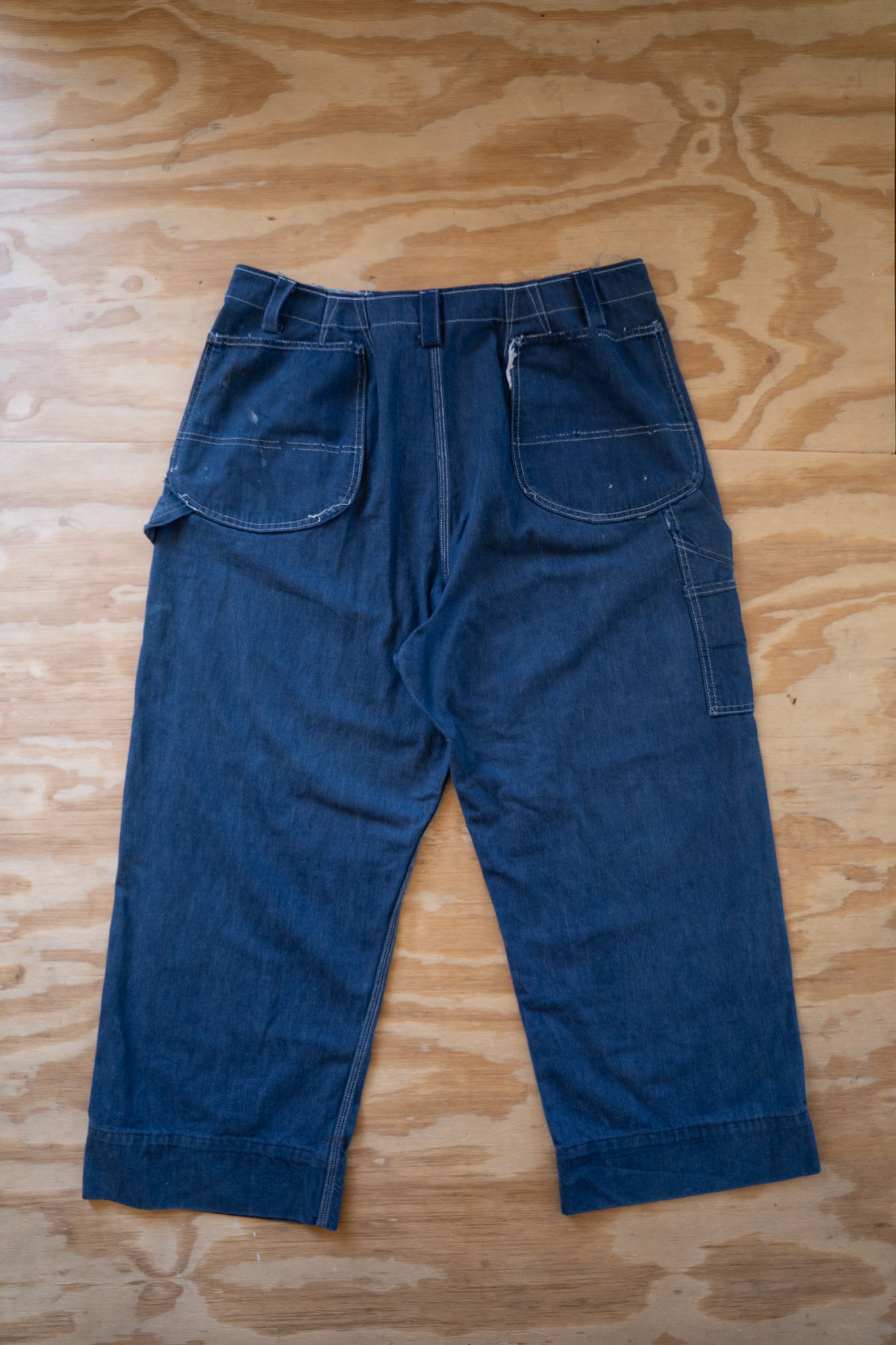 Image of 1950s Payday Cut-Off Overall Trousers