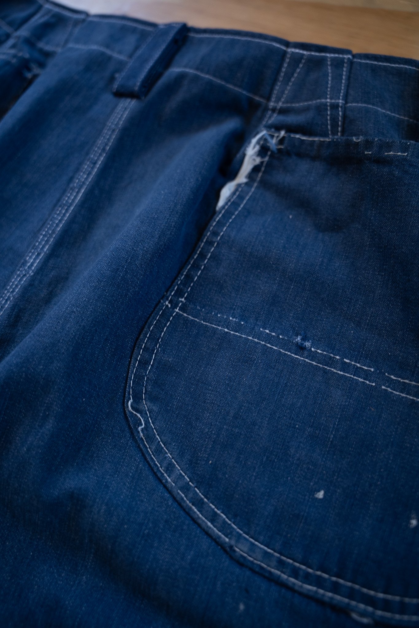 Image of 1950s Payday Cut-Off Overall Trousers