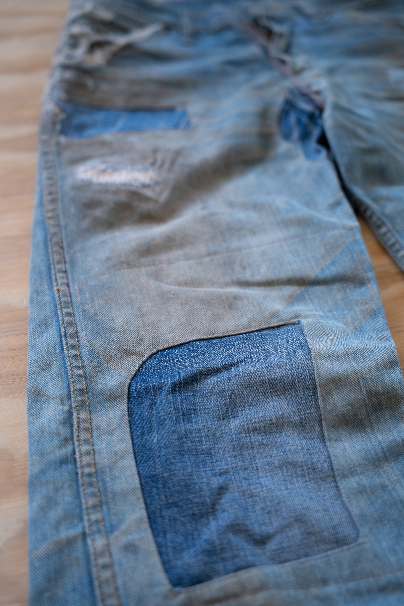 Image of Repaired Blue Bell Wrangler Jeans
