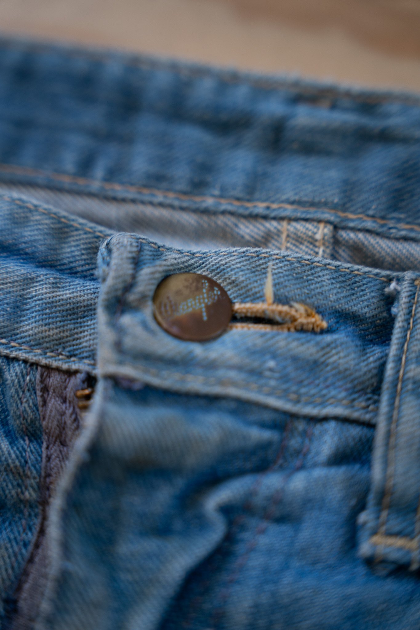 Image of Repaired Blue Bell Wrangler Jeans