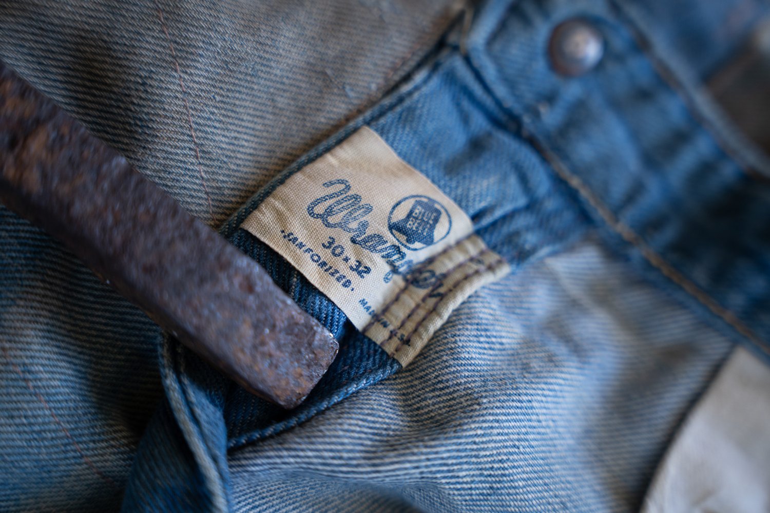 Image of Repaired Blue Bell Wrangler Jeans