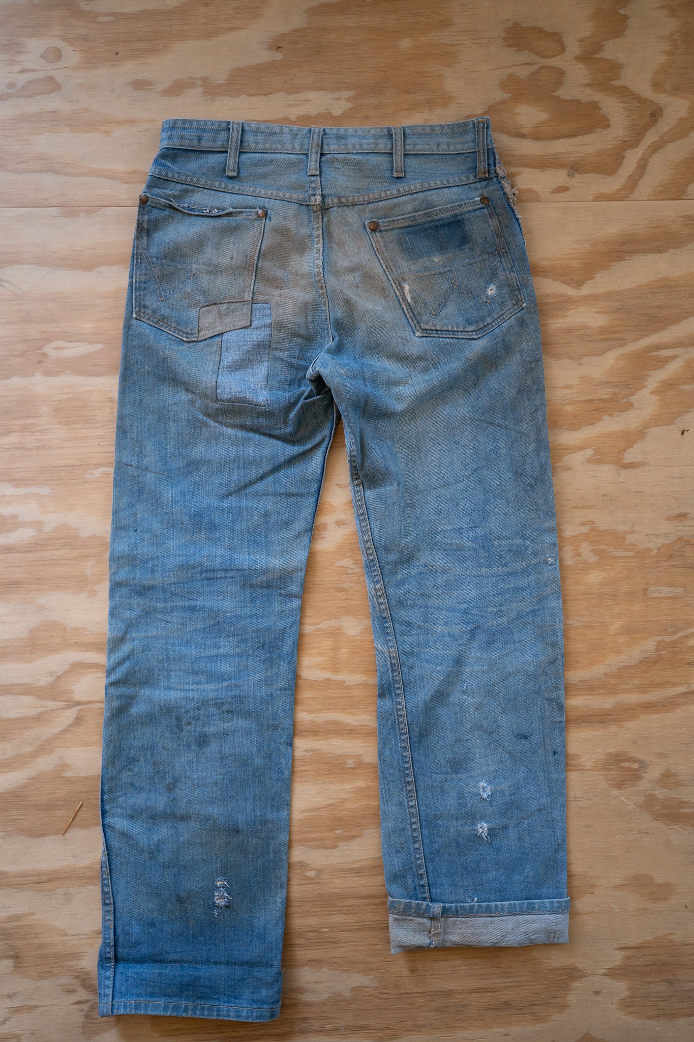Image of Repaired Blue Bell Wrangler Jeans