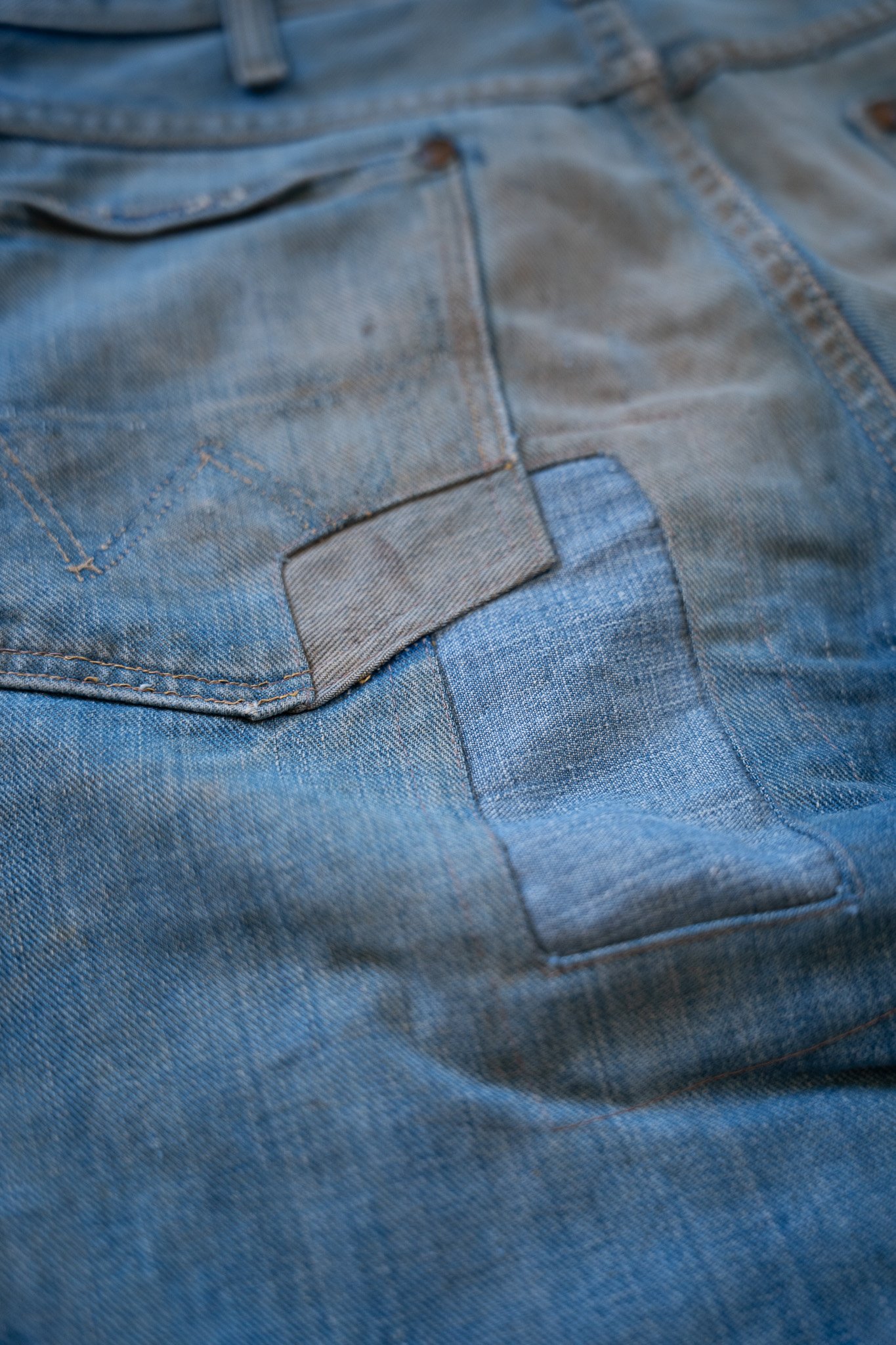 Image of Repaired Blue Bell Wrangler Jeans