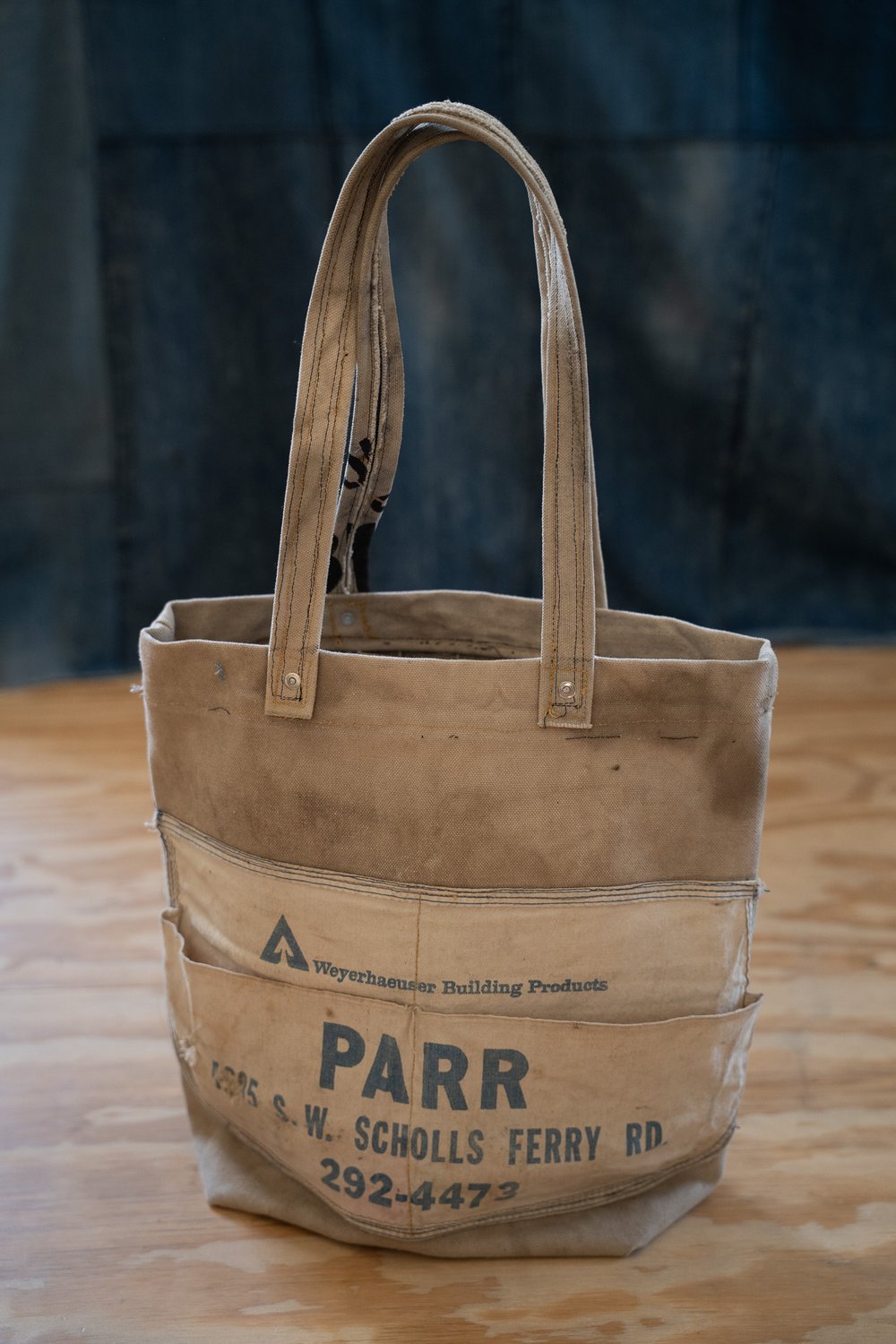 Image of Handmade Canvas Tool Tote