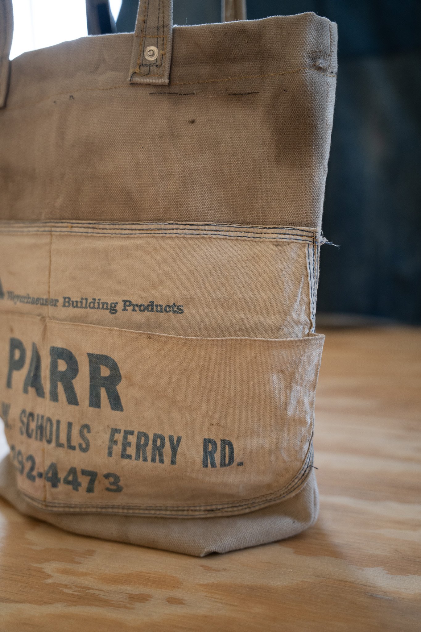 Image of Handmade Canvas Tool Tote