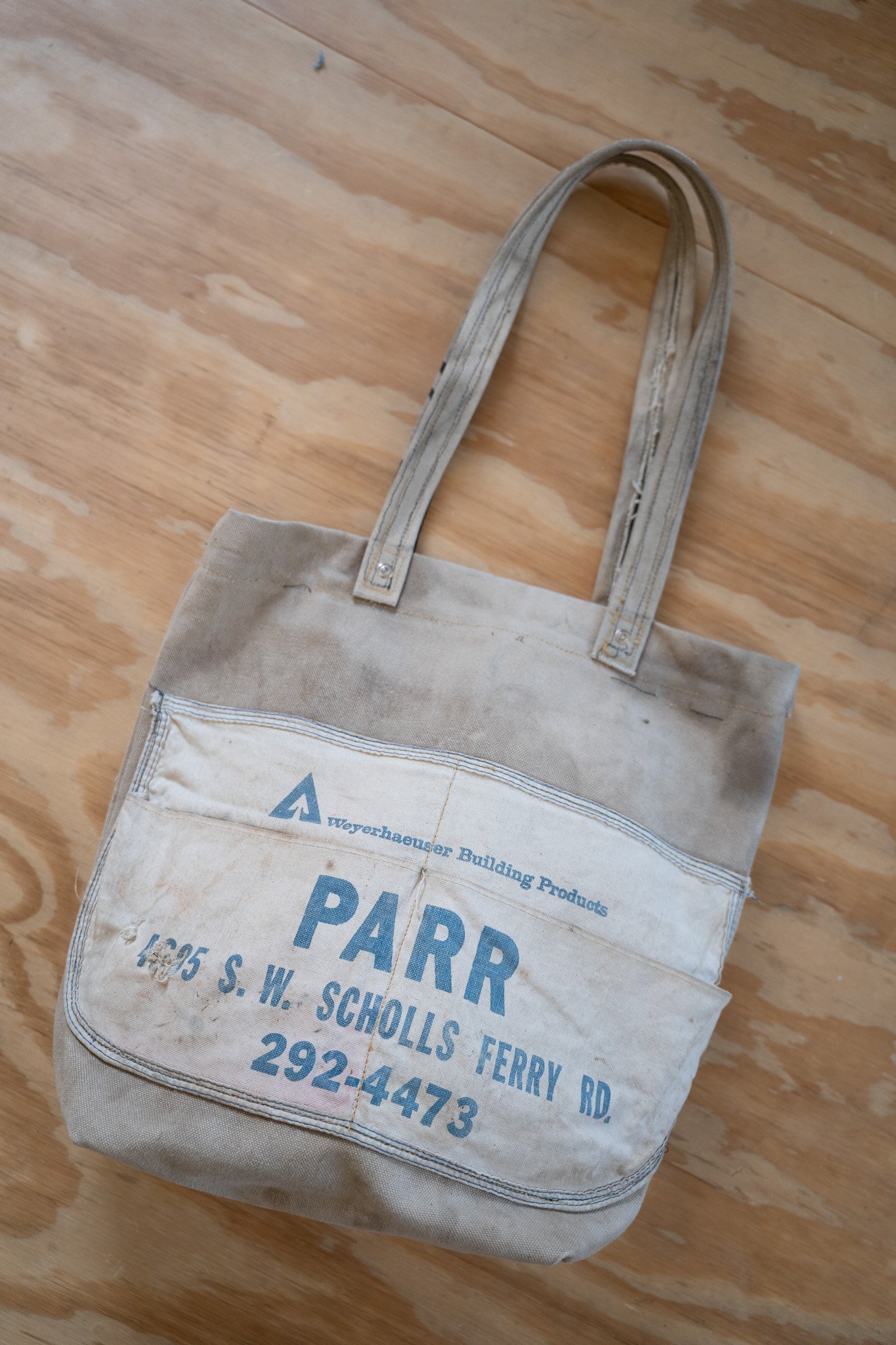Image of Handmade Canvas Tool Tote
