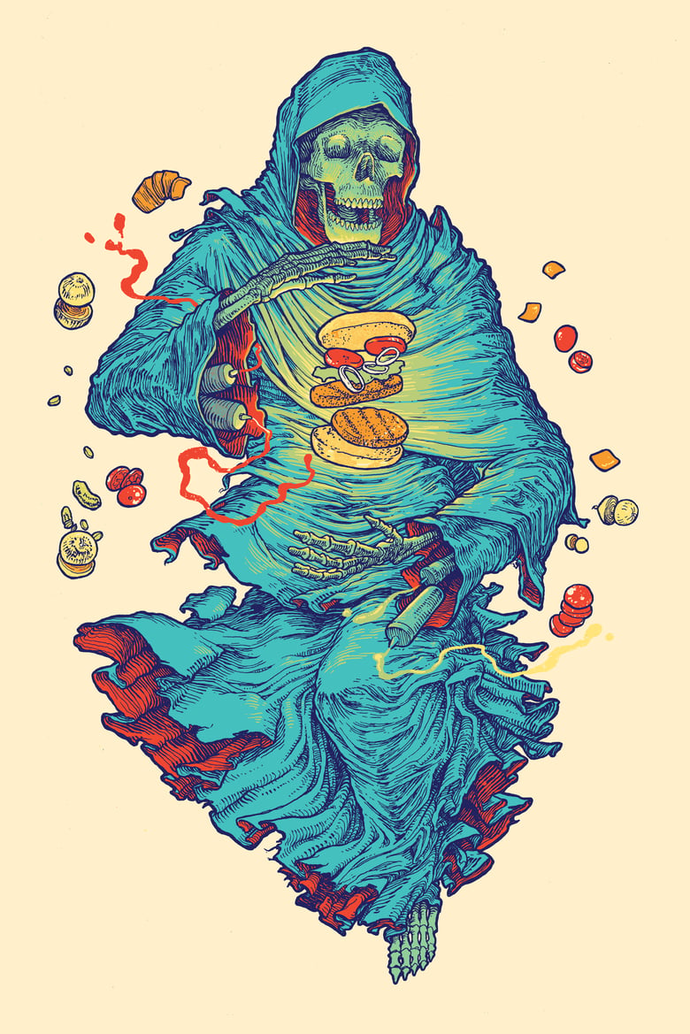 Image of Burger Ghost - Art Print