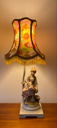 Image 2 of Vintage Lamb Tassel Lamp
