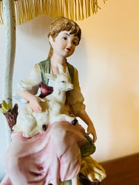 Image 4 of Vintage Lamb Tassel Lamp