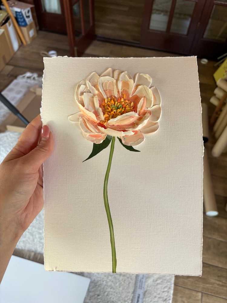 Image of Coral Charm Peony On Off -White 