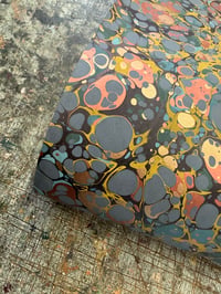 Image 4 of One-of-a-kind hand marbled paper  - 'Essence'
