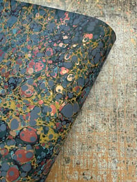 Image 6 of One-of-a-kind hand marbled paper  - 'Essence'