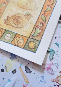 Image 2 of 3 Chickens - Original Art