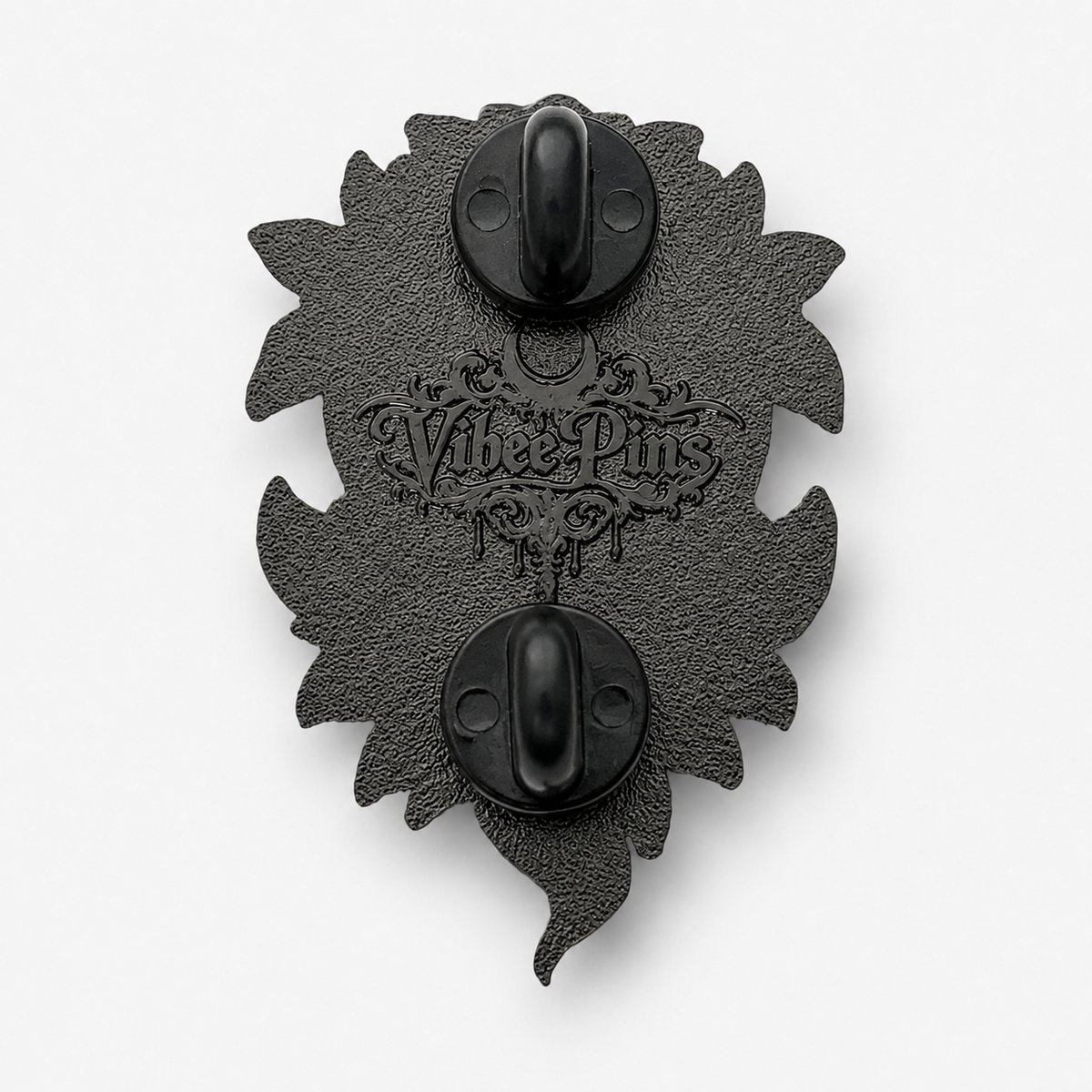 The Thorned King Black Rose Skull Enamel Pin | VibeePins