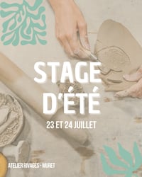 Image 1 of Stage d'été : apprenez à créer de grandes pièces en grès (2 jours) 23 et 24 juillet