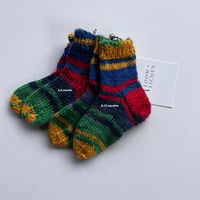 Image 1 of Bright Wool Baby Socks