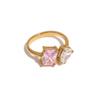 Image 1 of The Radiant & Oval Duo Ring