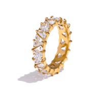 Image 1 of The Trillion-Cut Infinite Sparkle Eternity Band