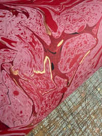 Image 1 of One-of-a-kind hand marbled paper  - 'Symphony'