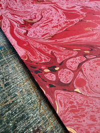 Image 4 of One-of-a-kind hand marbled paper  - 'Symphony'