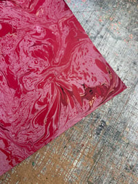 Image 7 of One-of-a-kind hand marbled paper  - 'Symphony'