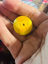 Image 4 of Cute Yellow Dumpling Bead | Kawaii 3D Printed Food Bead