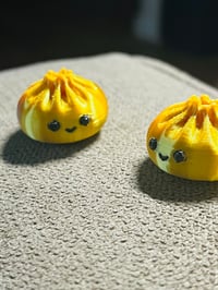 Image 2 of Cute Yellow Dumpling Bead | Kawaii 3D Printed Food Bead