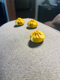 Image 5 of Cute Yellow Dumpling Bead | Kawaii 3D Printed Food Bead