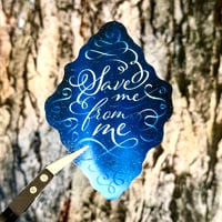 "Save Me From Me" sparkle sticker
