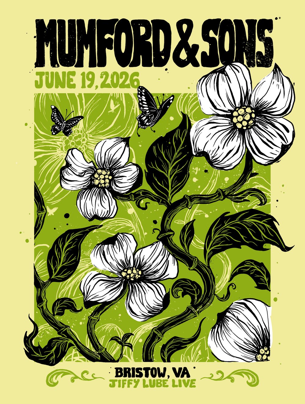 Image of  Mumford and Sons 6/19/26 Poster APs - Signed and Numbered