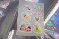 Image 3 of Kirby Sticker sheet | PET+Holo finish