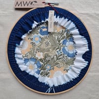 Image 2 of Mixed Flowers 8 inch Cyanotype Hoop