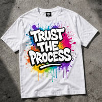 TRUST THE PROCESS T SHIRT - SPLASH WHITE