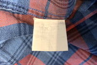 Image 8 of Go Hemp flat head collarless plaid shirt, made in Japan, size 2 (M)