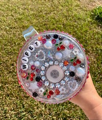 Image 2 of 20oz Acrylic Wifey Snowglobe Cup 