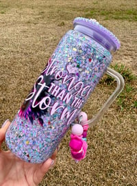 Image 2 of 20oz Acrylic Stronger Snowglobe Cup