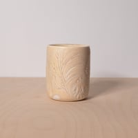 Image 1 of carved floral cup 