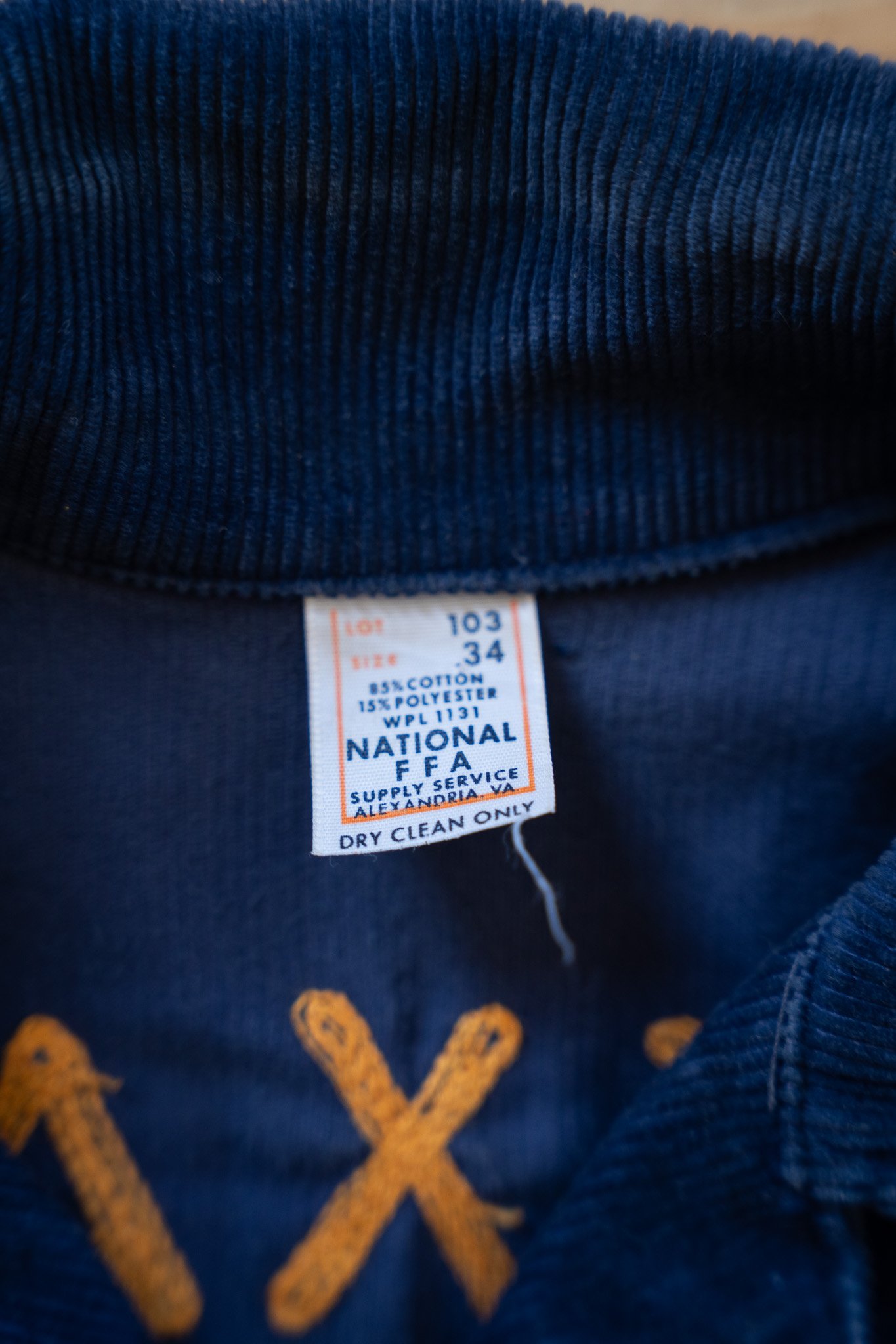 Image of 1960's Texas FFA Corduroy Jacket