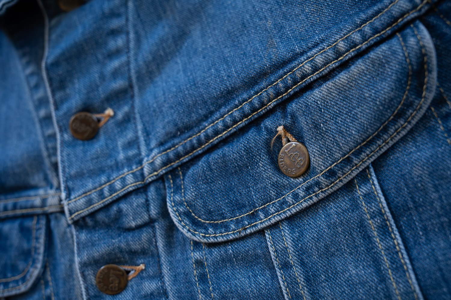 Image of Vintage Lee Rider Sanforized Denim Jacket