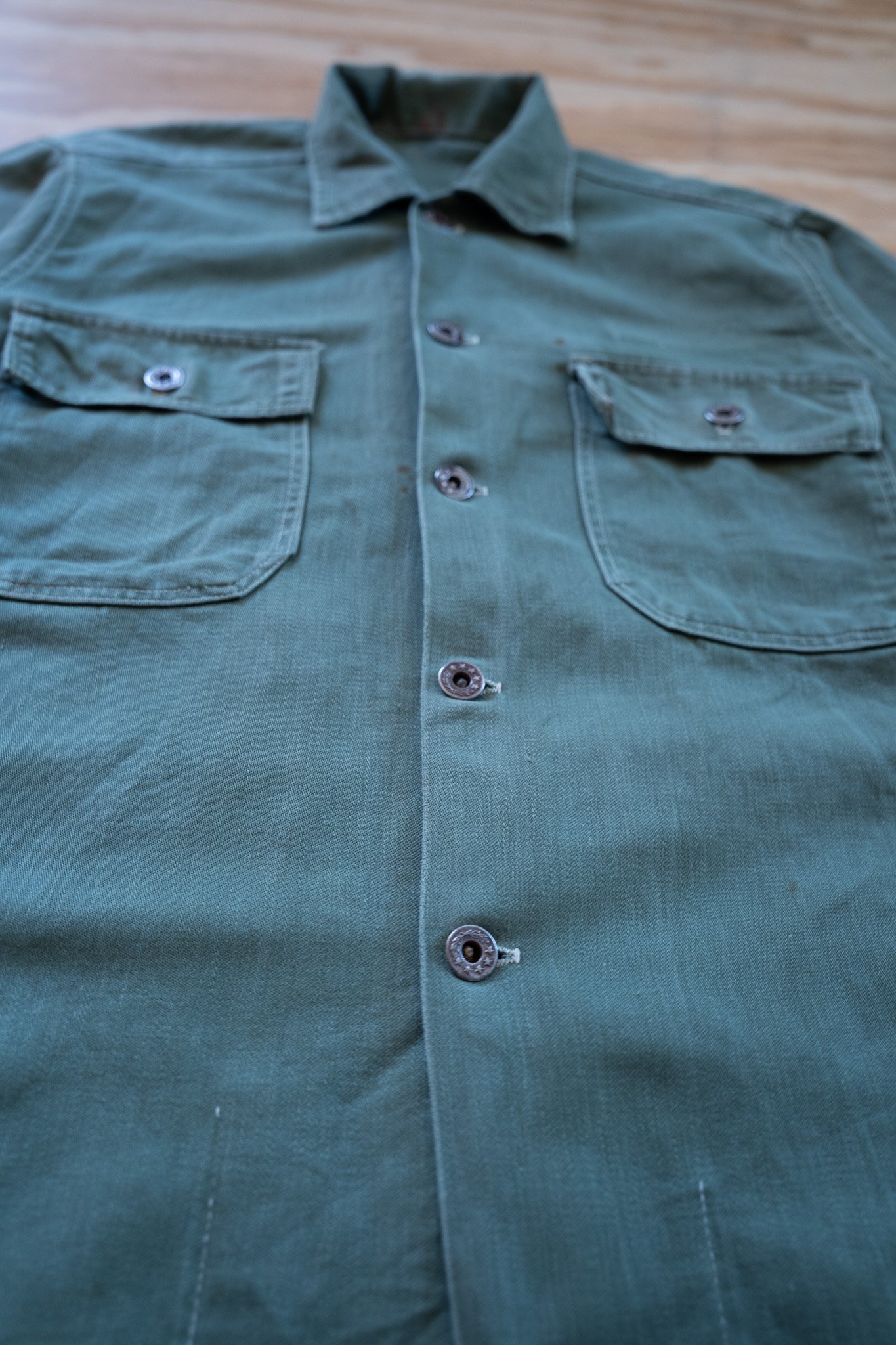 Image of 1950s U.S. Military OG-107 Utility Shirt