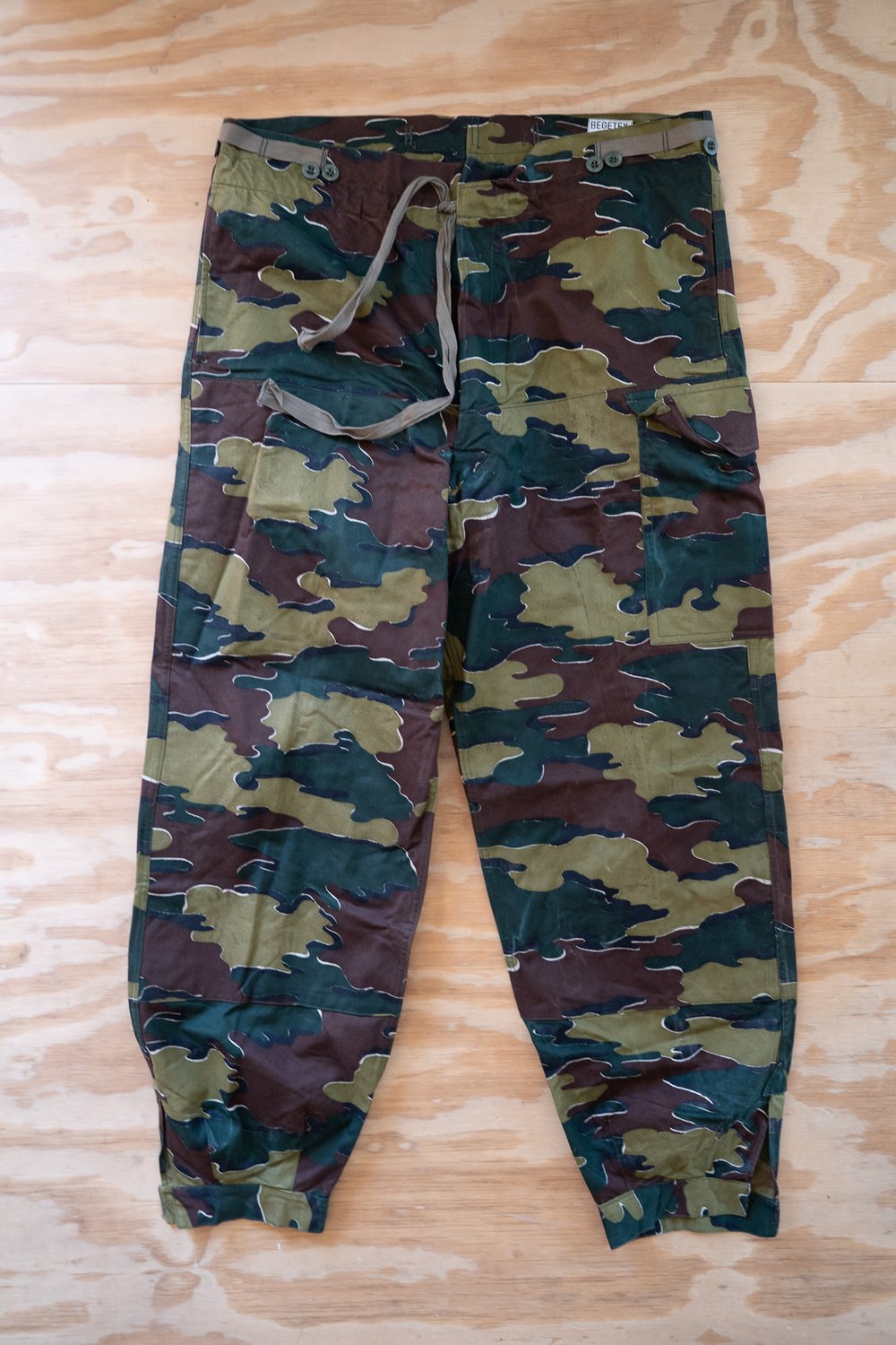Image of 1960's Belgian Army Jigsaw Camouflage Field Trousers