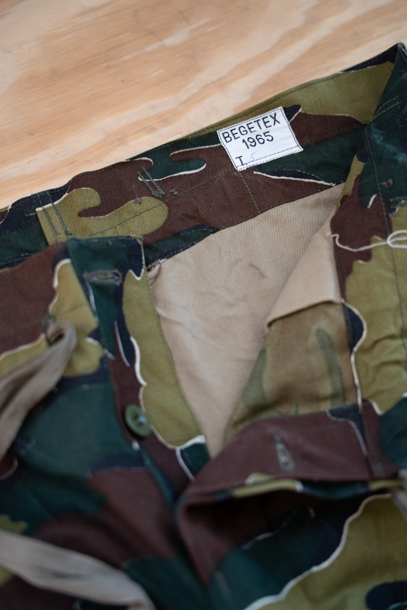 Image of 1960's Belgian Army Jigsaw Camouflage Field Trousers