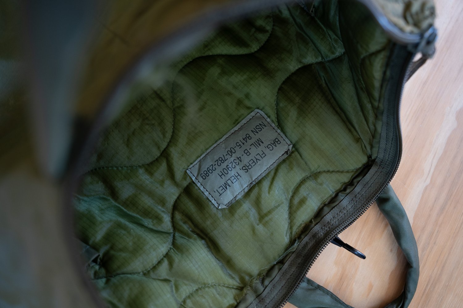 Image of Vintage U.S. Army Flyers Helmet Bag