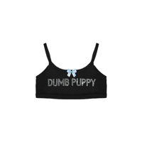Image 1 of DUMB PUPPY RHINESTONE BRALETTE